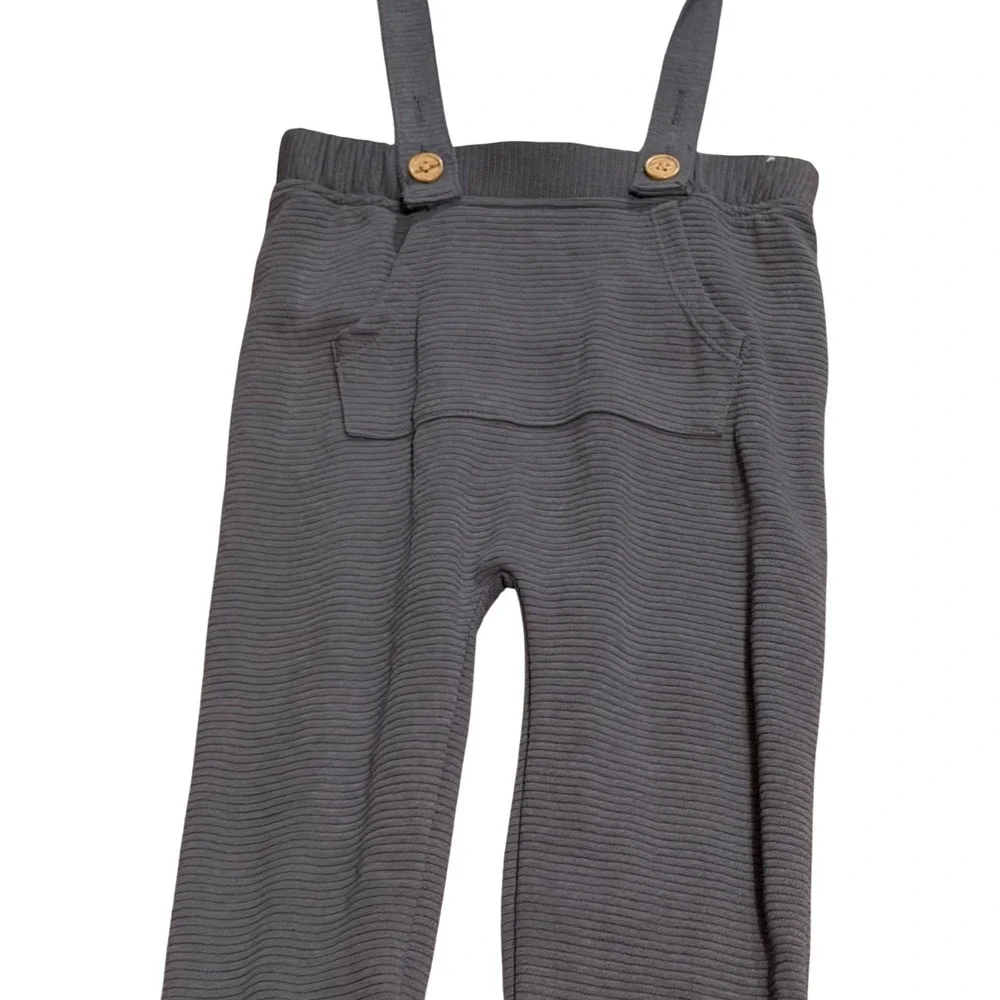 NWT Wonder Nation Baby Boys 24M 2Pcs Outfit Animal‎ AOP Shirt & Suspender Pants